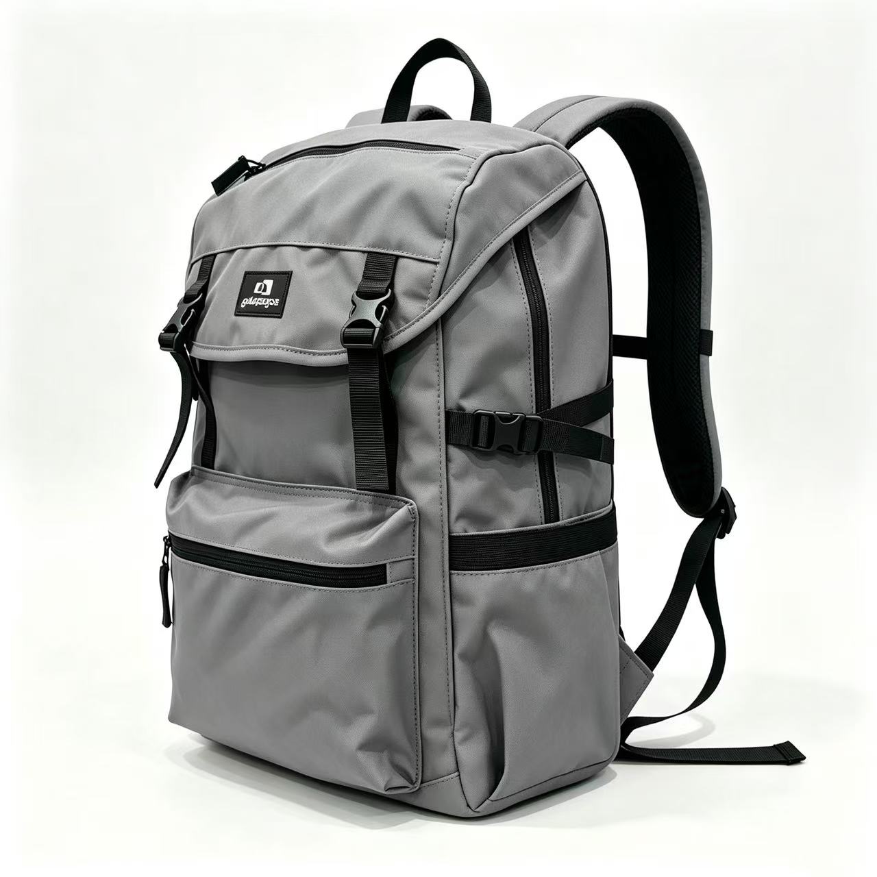 Flap‑Top Casual Backpack, Large Capacity Daypack