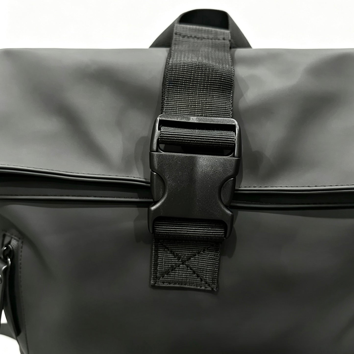 Minimalist Roll Top Leather Backpack