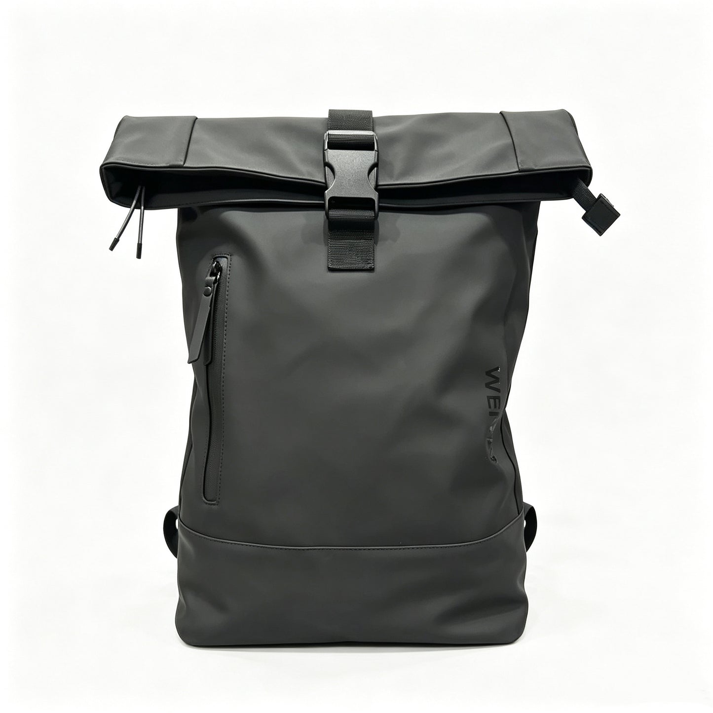 Minimalist Roll Top Leather Backpack